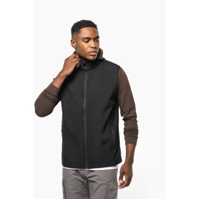 Unisex eco-friendly 2-layer softshell bodywarmer